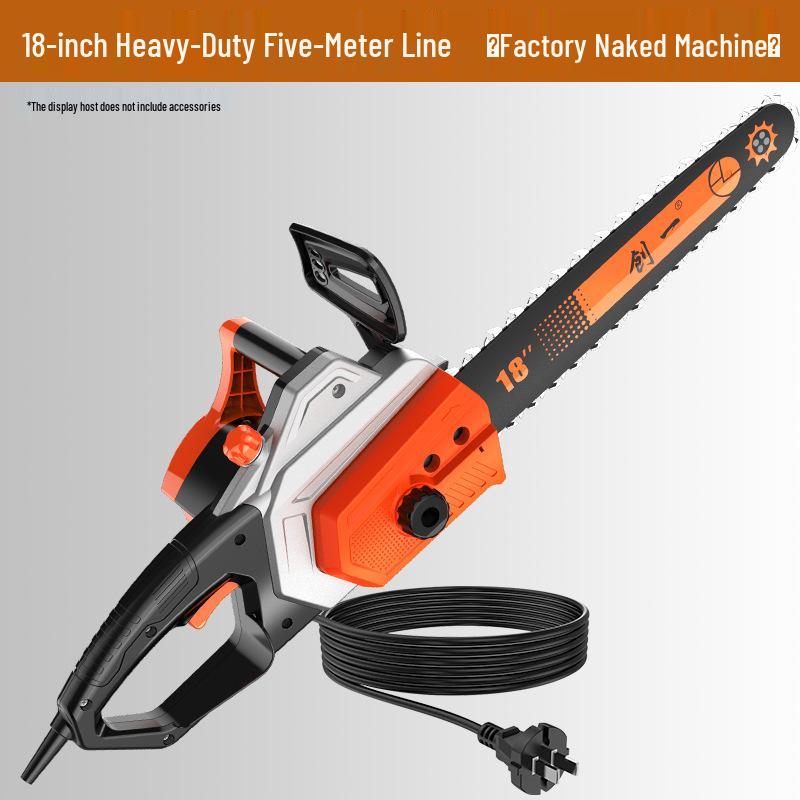 Ручная электрическая цепная пила CHUANGYI: Мощная портативная пила для деревообработки, лесозаготовки и валки деревьев