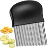OKAWASI Wave Potato Cutter Stainless Steel Potato Knife Crinkle Cutter Vegetable Cutter Cookware Tableware