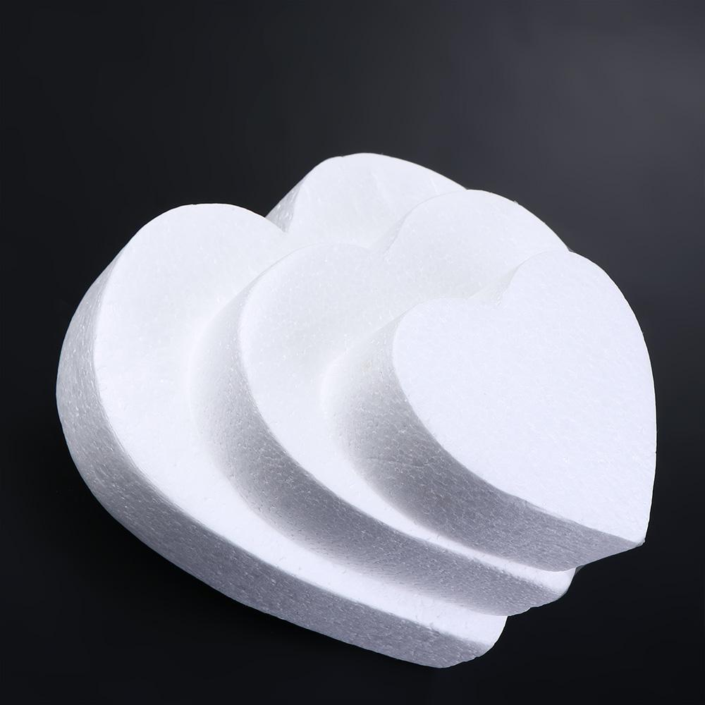 Accessories Polystyrene Heart Shaped Practice Model Cake Foam Mould DIY Model Dummy Cake Model