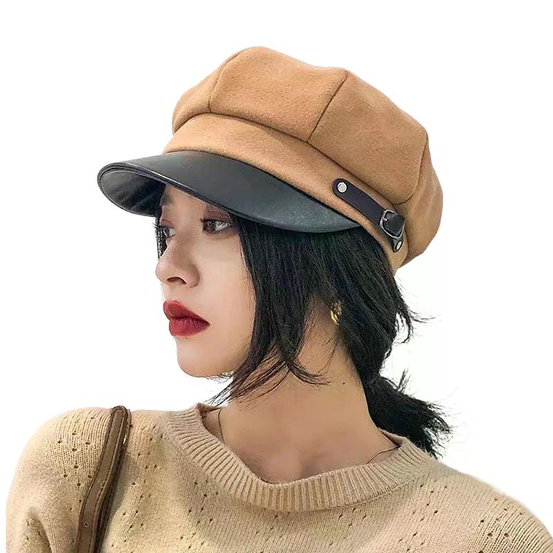Винтажный берет, кепка газетчика, регулируемая, осенне-зимняя, берет, восьмиугольная, мягкая, шерстяная, для женщин, береты, кепка художника