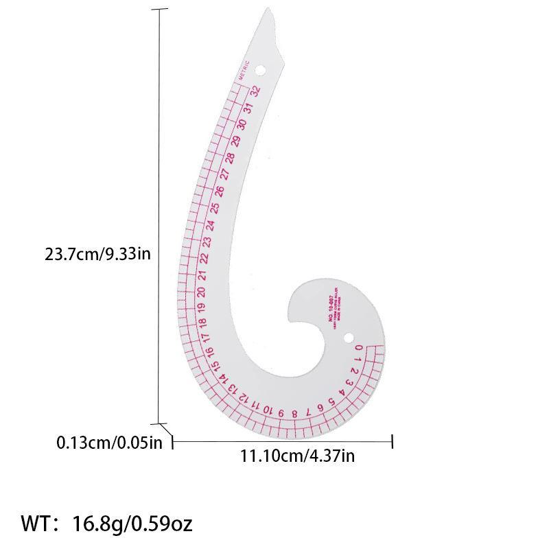 Многофункциональная линейка для создания выкроек одежды: Швейный инструмент для точной резки по кривой