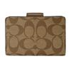 Кошелек Outlet Bifold C0082 IME74 Signature Canvas Brown [Coach] Коричневый/Золотой [Товар]