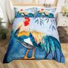 3D Print Rooster Farm Animal Cartoon Comfortable Duvet Cover Pillowcase Bedding Set Children Bedroom Decoration Home Textile