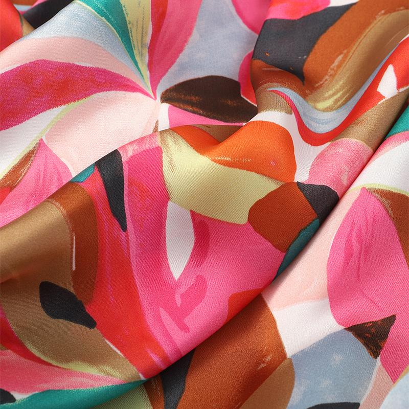 70cm Design Hair Bands Square Scarves Fashion Print Satin Silk Scarf for Women Neckerchief Wrist Wraps Lady Ribbon Shawl Foulard