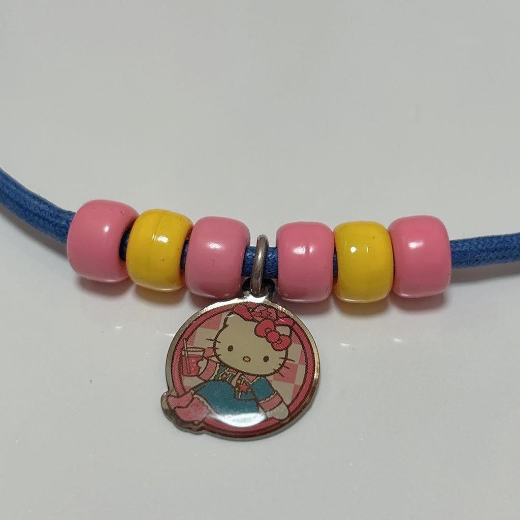 Used USJ Limited Hello Kitty Choker Necklace, Beads, Y2K