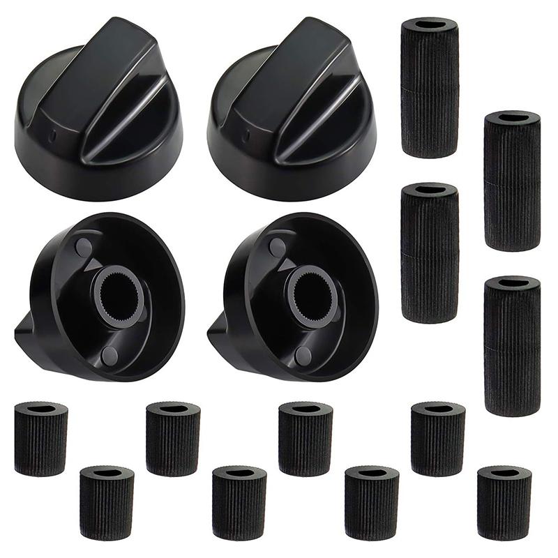 4Pcs Replacement Switc Knob Plastic Knob Gas Stove Control Knob General Range Oven Knob Cooker Hob Knob For Benchtop Burner