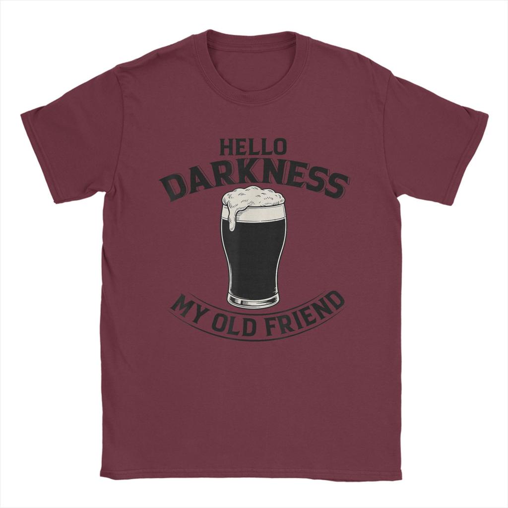 Casual TShirt Summer Hello Darkness My Old Friend Irish Drinking St Patricks Day Hip Hop T Shirts Cotton Tshirt Gift Idea