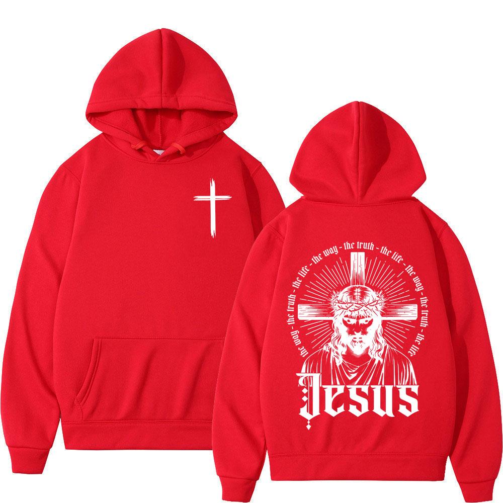 Christian Jesus Bible Saying Verse Faith Hoodies Men Women Clothing Fashion Long Sleeve Sweatshirts Fleece Casual Loose Pullover