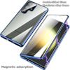 Чехол для Samsung Galaxy S26 Ultra S26+ Plus с двусторонним закаленным стеклом и металлической рамкой, бамперами для телефона, защитой всей камеры