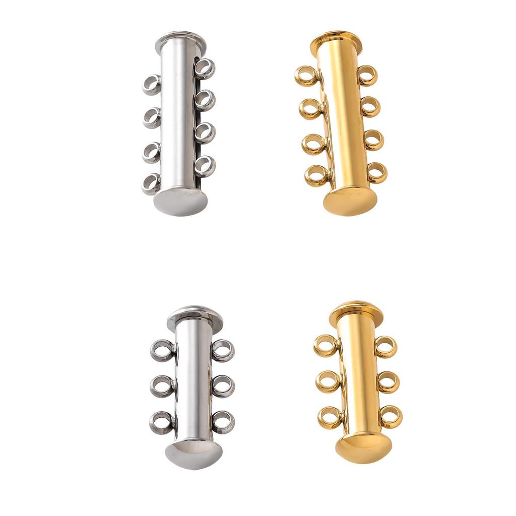 Магнитный браслет из нержавеющей стали и титана, застежка-замок и соединитель