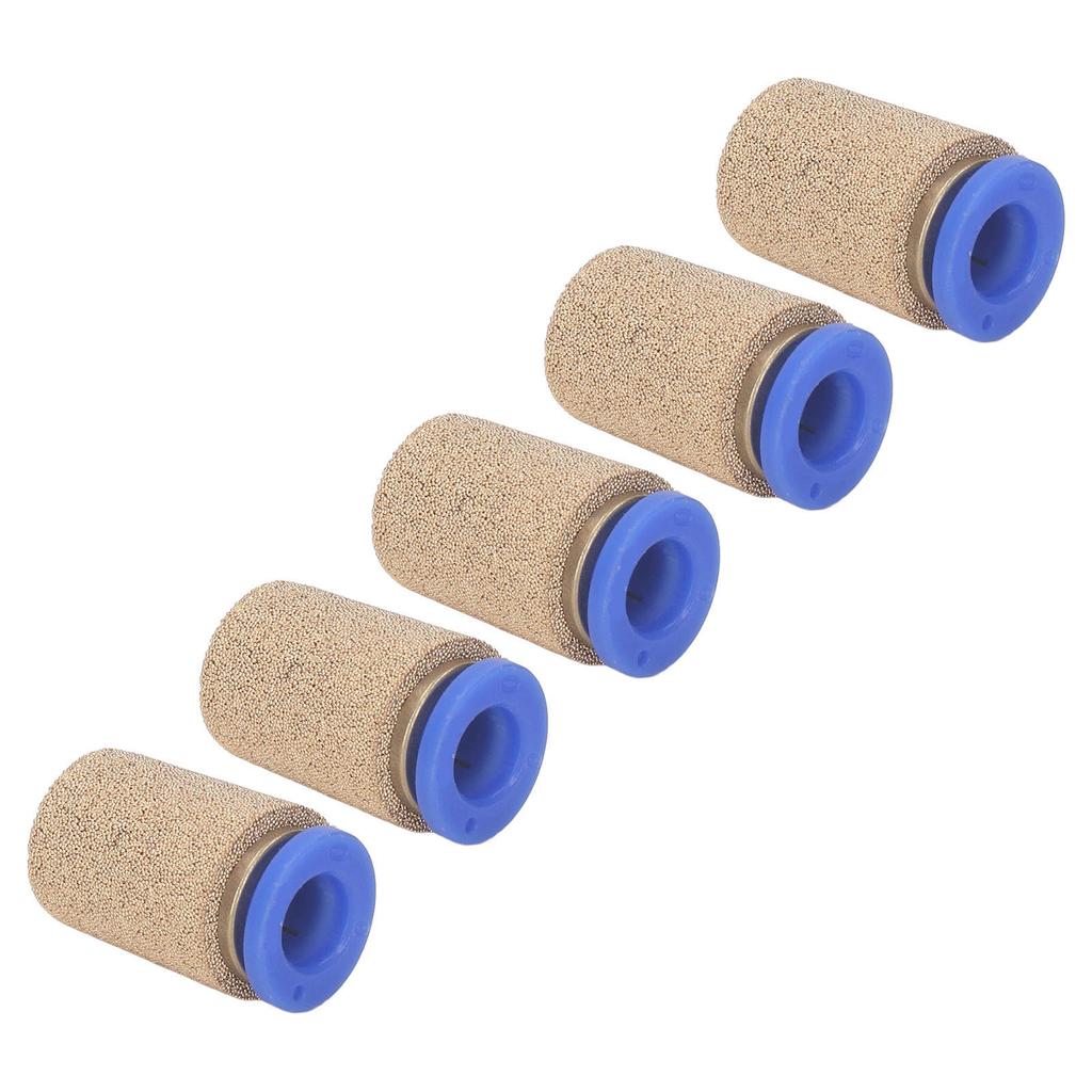 5Pcs Pneumatic Exhaust Muffler Pipe Connection Noise Filter Brass Silencer PSF?8 for Cylinder
