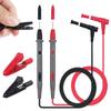 Multimeter Test Kit Set W/ 39 In Test Probe Tip + For Alligator Clips