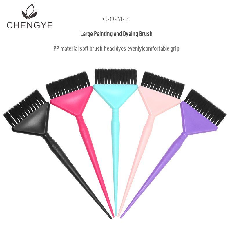 Large Black Pointed Bristle Painting & Dyeing Brush for Hairdressing - Barber Shop Oil Treatment & Highlighting Tool