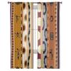 Seamless Tribal Pattern With Silhouettes Of The People Chiffon Sheer Curtains Living Room Bedroom Window Voiles Tulle Curtain