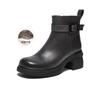 Best 25 Winter Shopping Mall Same Fashion Boots Commuter Coarse High Heels Women's Short Boots H6815DD5