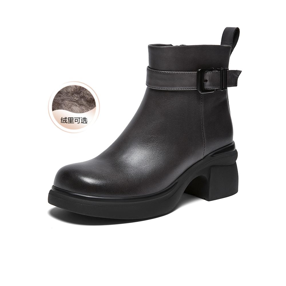 Best 25 Winter Shopping Mall Same Fashion Boots Commuter Coarse High Heels Women's Short Boots H6815DD5