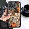 Черный чехол для телефона в стиле тыквенной головы с канавками для iPhone 15/16/17 Pro Max