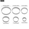 6pcs Round Cookie Biscuit Cutter Set Effortless Round Cookie Shaping Pastry Tool for Kitchen Pastry Donuts Fondant