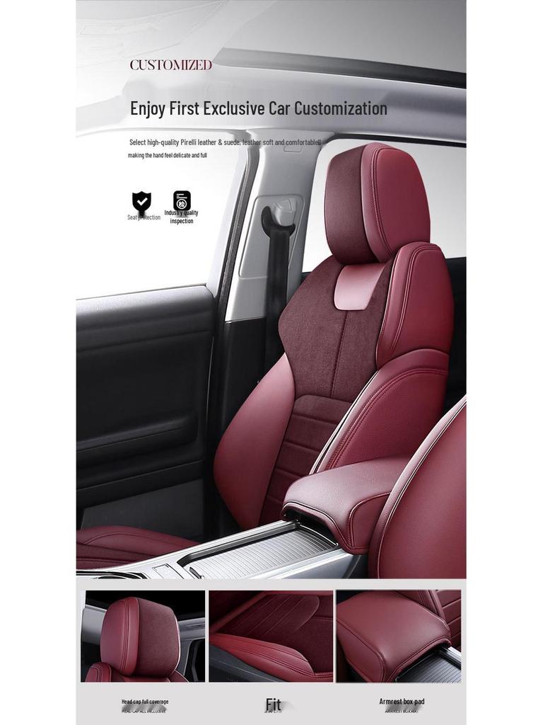 Замшевые чехлы на сиденья на заказ для Land Rover Range Rover Evoque - Полное покрытие, 5 сидений