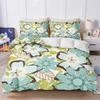 Plant Cute Flowers Bedding Set 3D Children'S Bedding Set Quilt Duvet Cover King Size Twin Covers Children Printed Polyester