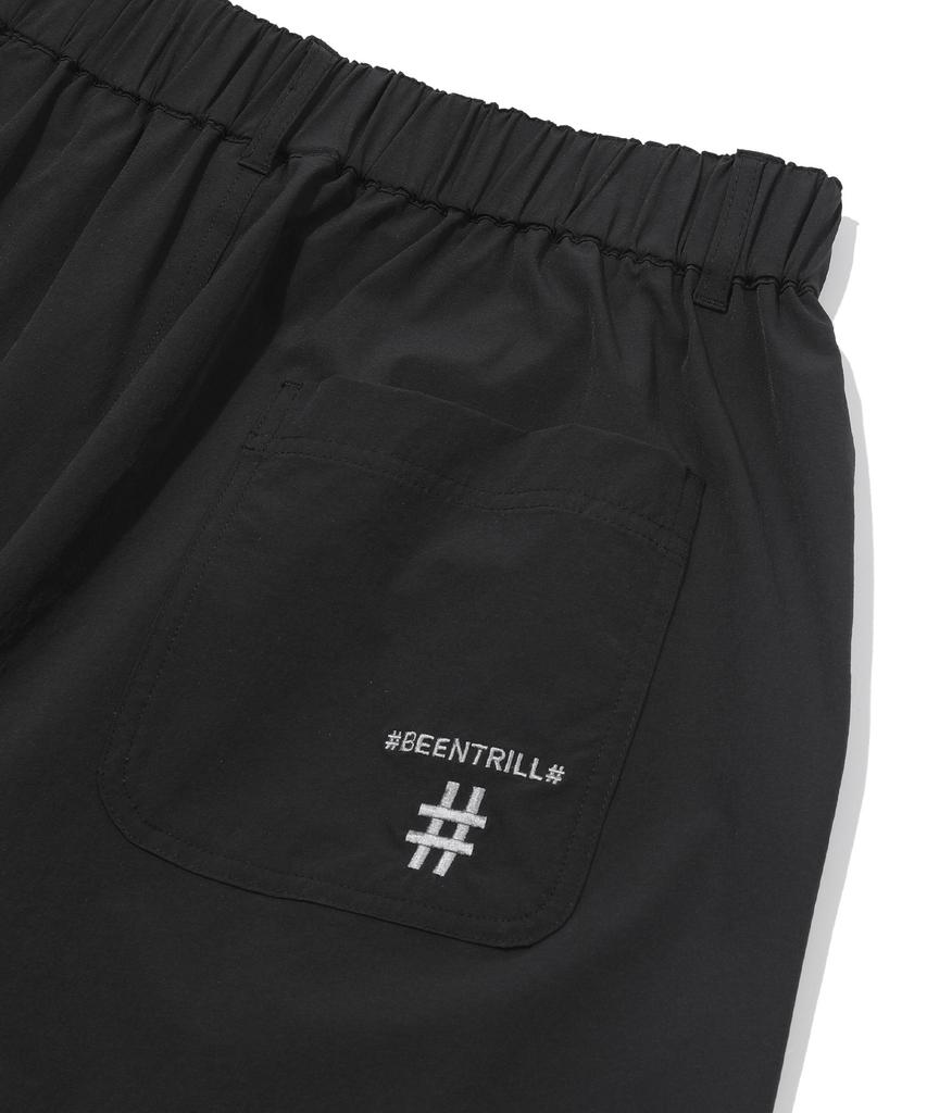 BEENTRILL Плетеные Технологичные Шорты Карго (черный)