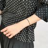 Браслет с подвеской-звездой из черного шпинели Натуральный драгоценный камень Черный шпинель Звезда Подвеска Браслет из пресноводного жемчуга