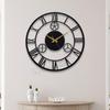 Настенные часы для гостиной, спальни, офиса, кухни, дома и прихожей, стильные уникальные большие современные настенные часы для домашнего декора(40 см, матовый черный)