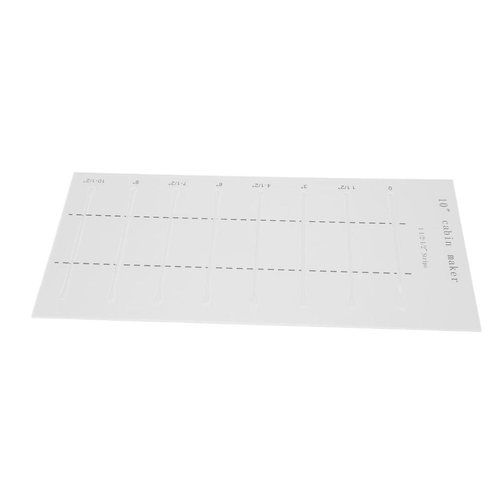 10 Inch Log Cabin Quilting Rulers Clear Scale Smoother Edges Log Cabin Maker Template Set for