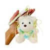 Cute Lace Bow Decoration Cartoon Plush Bear Doll Pendant Children Toy Gift For