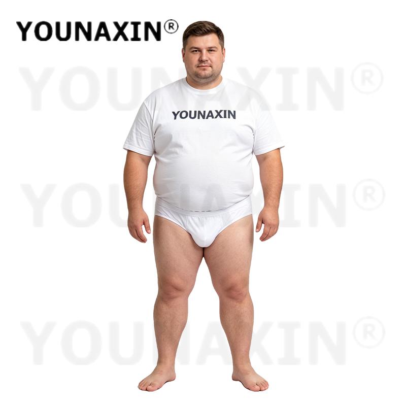 Мужские трусы большого размера 6XL 7XL 8XL, Белые хлопковые, 3 шт. Мягкие, дышащие, большого размера, Свободные, удобные, Треугольные