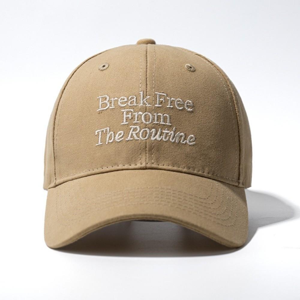 Letter Snapback Sun Hat Adjustable Duck Tongue Caps Vintage Baseball Cap Women Men