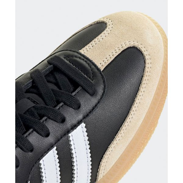 adidas Кроссовки Samba OG Черно-белые с резиновой подошвой Унисекс Основной черный Облачно-белый JS3832