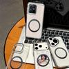 Магнитный прозрачный чехол для телефона Vivo Y22s, Y22 с держателем для карт, для фото, мягкий чехол из ТПУ