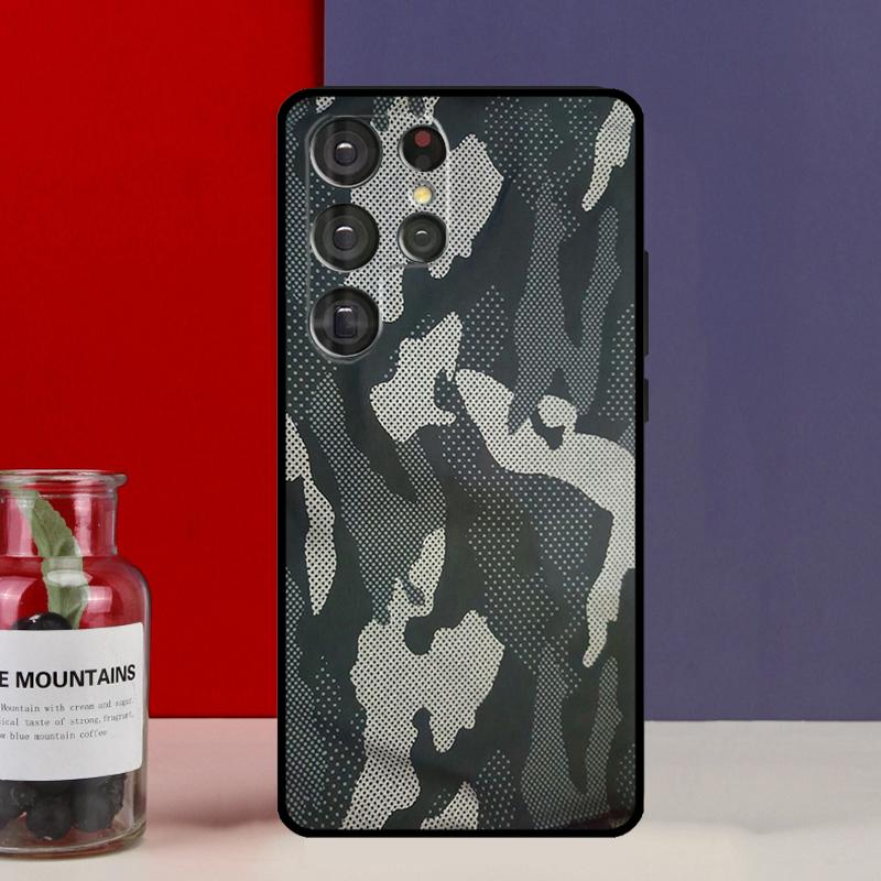 Camouflage Pattern Funda Case For Samsung Galaxy S25 Ultra S9 S10 S20 FE S21 S22 S23 Plus S24 Ultra Phone Cover