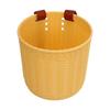 Front Handlebar Bicycle Basket Multipurpose Simulation Wicker Round Shape Large Capacity Bike Baskets Yellow