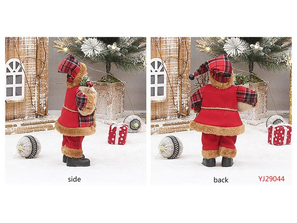 30 см Стоящий Дед Мороз Рождественская кукла для витрины