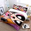Powerpuff Girls Cartoon Print Bedding Set Bedding set (1 duvet cover, 2 pillowcases, duvet not included)