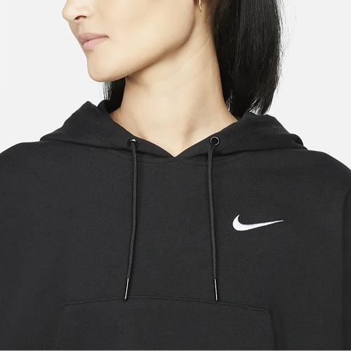 Nike Укороченная весенняя толстовка с капюшоном и принтованным логотипом для женщин