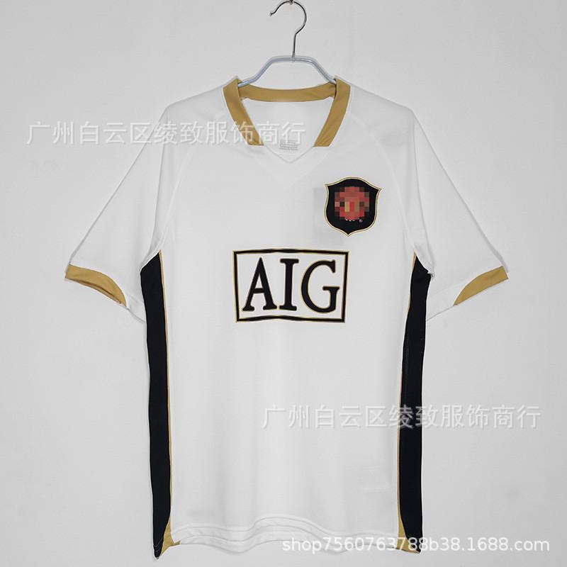 Retro Manchester United Soccer Jersey Beckham 7 Ronaldo Multi-Season Football Training Shirt