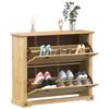 VidaXL Обувница Corona 99x32x85 см массив сосны, хранение обуви, шкаф для обуви, полка 4002785