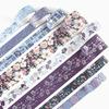 Masking tape 8-piece set washi elegant blue foil stamping DIY craft journal planner scrapbook wrapping gift decoration