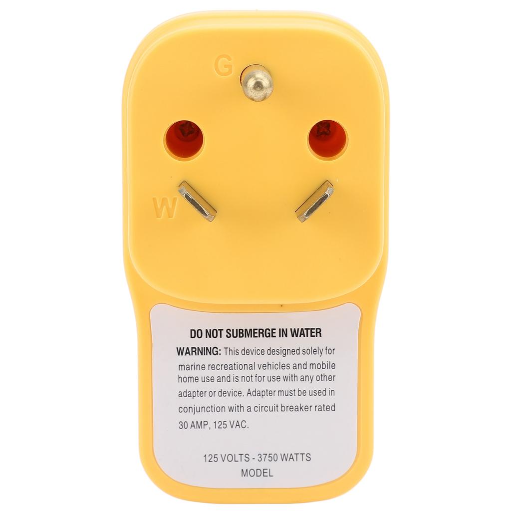 RV Surge Protector 30Amp Male to 30 Amp Female Adapter Circuit Analyzer with LED Indicator Light for Trailer AC125V