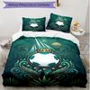 3pcs Duvet Cover Set (1*Duvet Cover + 2*Pillowcase, Without Core), Club Santos Laguna Print Soft All‑Season Bedding Set, Home Bedroom Decor Gift