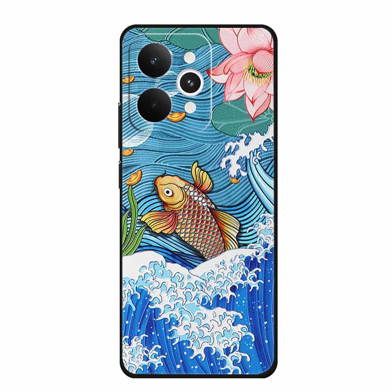 3D Тисненая Чехол Для Realme 15 Pro Чехол Для Телефона Realme15 Pro Цветы Силиконовый Мягкий Чехол Funda Для Realme 15 Pro Задняя Крышка Чехол Сумка