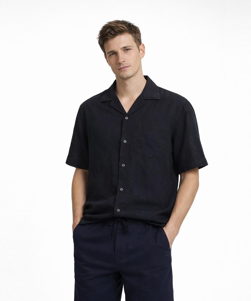 HUGO Premium Linen Short Sleeve Shirt 50561715_001