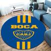 Club Atlético Boca Juniors Round Area Rug,Carpet Rug for Living Room Bedroom Sofa Playroom Decor,Non-slip Floor Mat