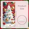 Reindeer Decoration Christmas Tree Christmas Banner Winter Banner Theme Santa Claus Banner For Christmas Party Indoor Festive