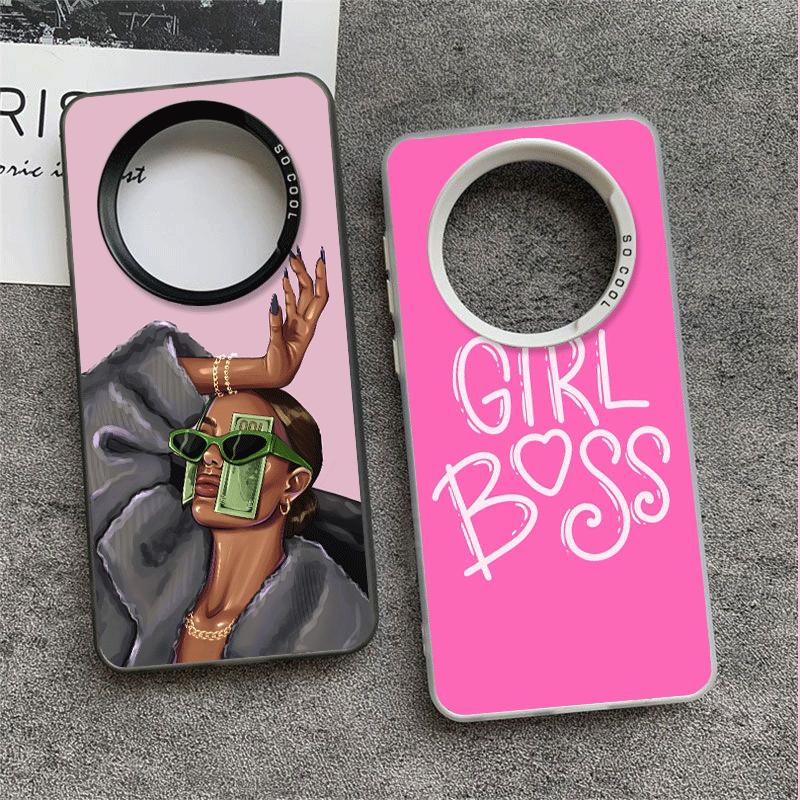 Чехол для телефона Girl Boss Lady Pink Soft для Xiaomi Redmi Note 13 14 15 Pro Plus 12S 12 11S 11 11T 10S 10 Ударопрочный Задняя крышка