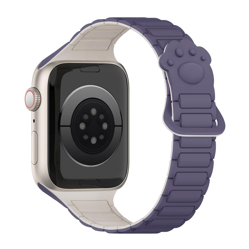 Magnetic Silicone Small claws Strap for Apple watch Bands Ultra 3 49mm 38mm 46mm 45mm 40mm 42mm 41mm correa Bracelet iWatch 11 10 SE 9 8 7 6