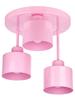 Wulkan 3 Lampa Sufitowa - Dziecięca, Metalowa, Różowa 3Xe27